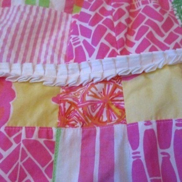 Lilly Pulitzer Buy Local Patch Print Strapless Dress 6 - Picture 4 of 8